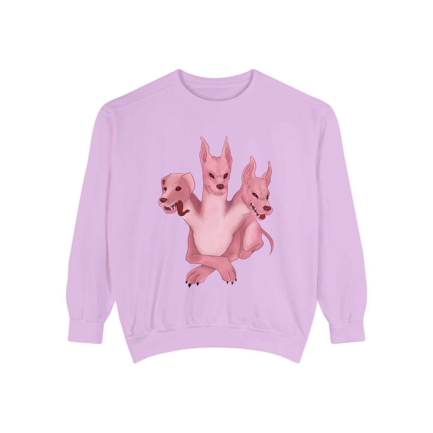 Pink 3 headed dog Sweatshirt