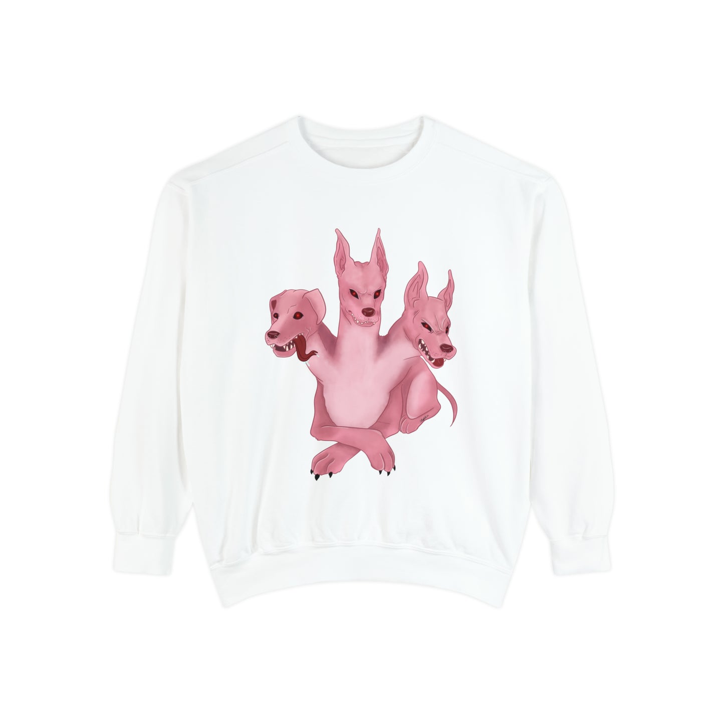 Pink 3 headed dog Sweatshirt