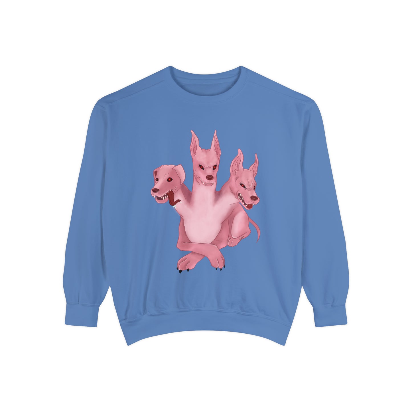 Pink 3 headed dog Sweatshirt