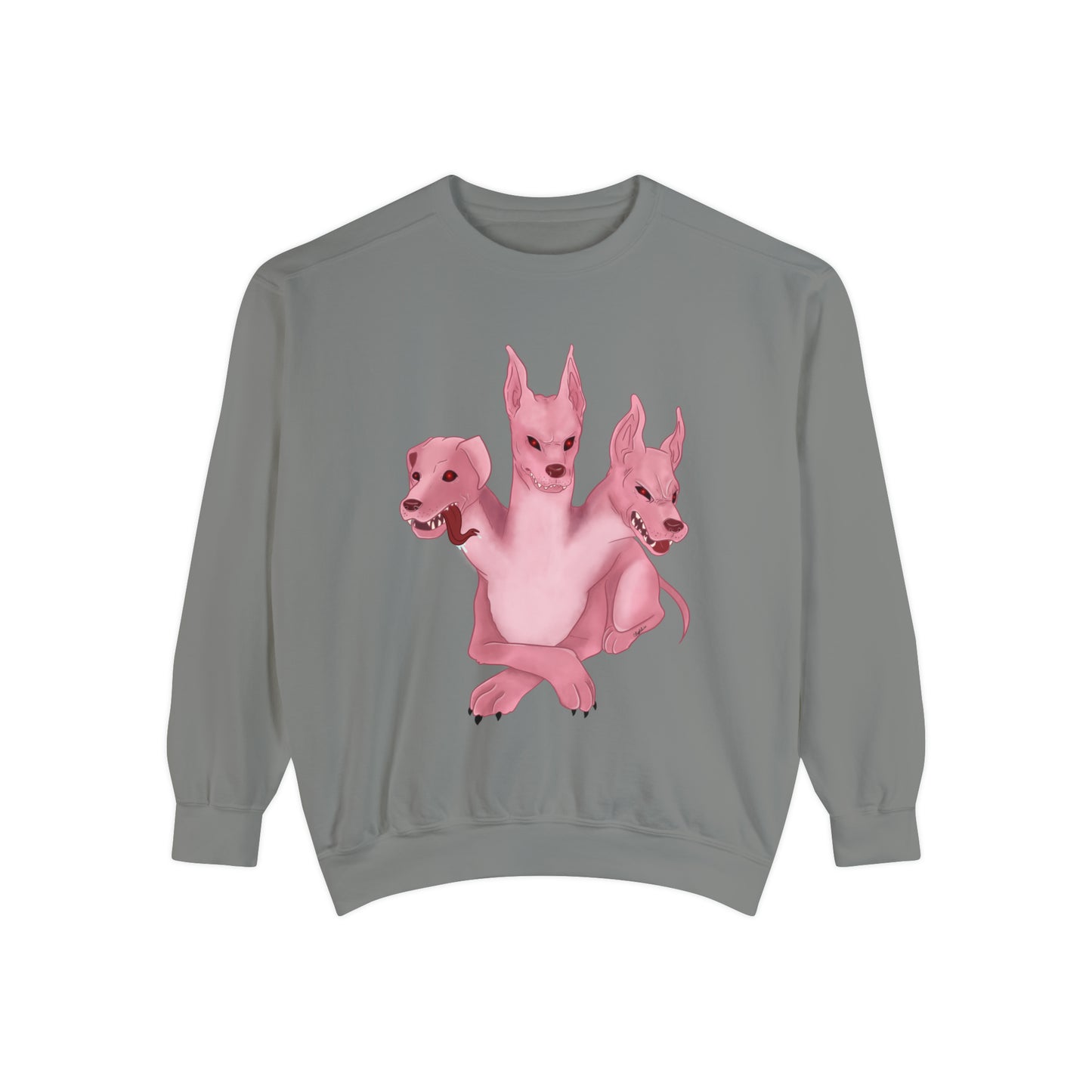 Pink 3 headed dog Sweatshirt