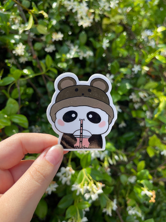 Boba panda sticker