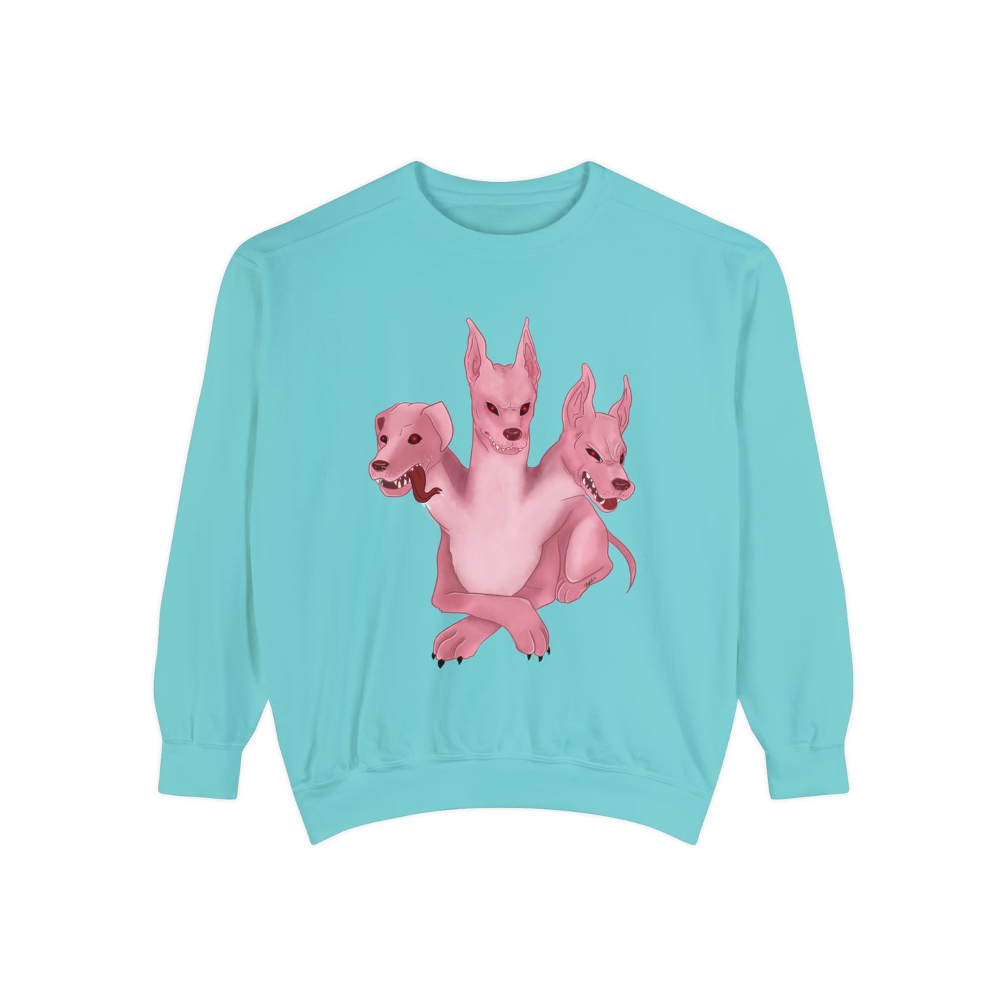 Pink 3 headed dog Sweatshirt