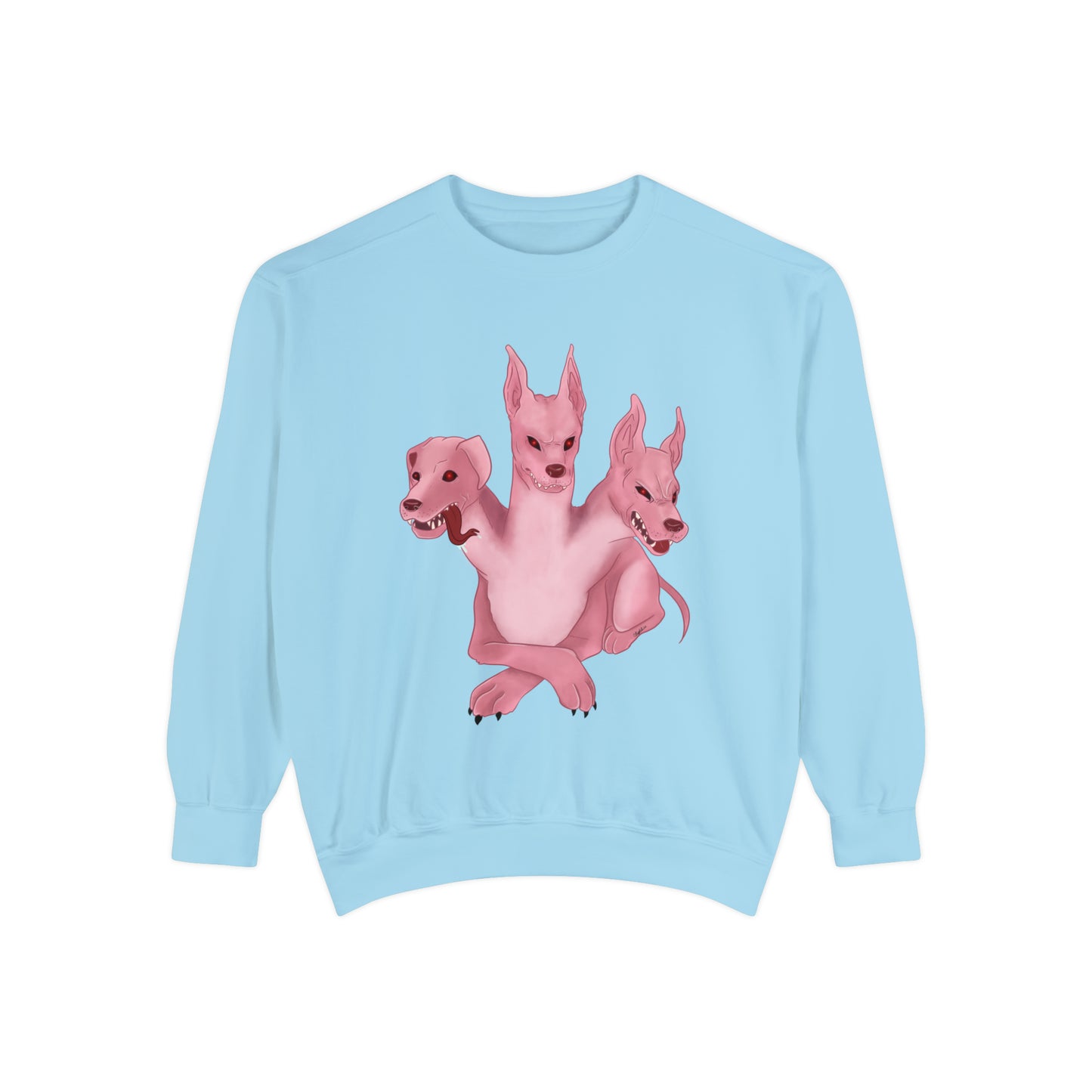 Pink 3 headed dog Sweatshirt