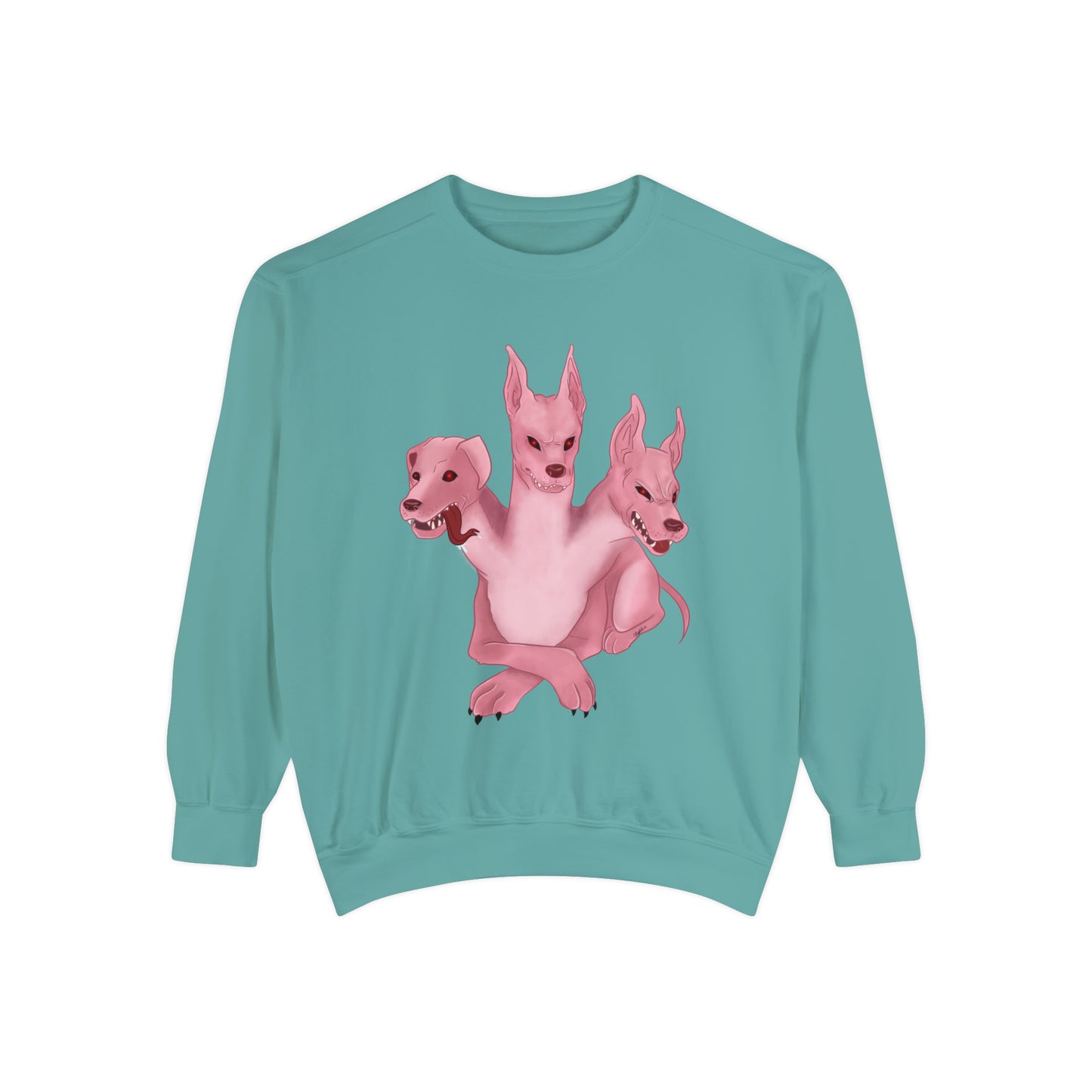 Pink 3 headed dog Sweatshirt