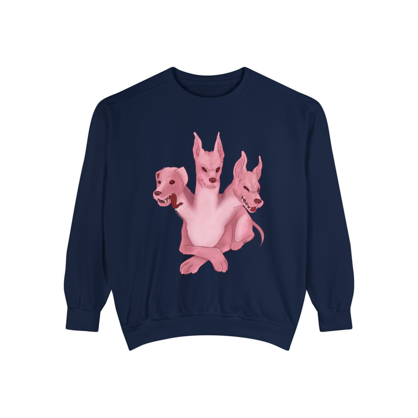 Pink 3 headed dog Sweatshirt