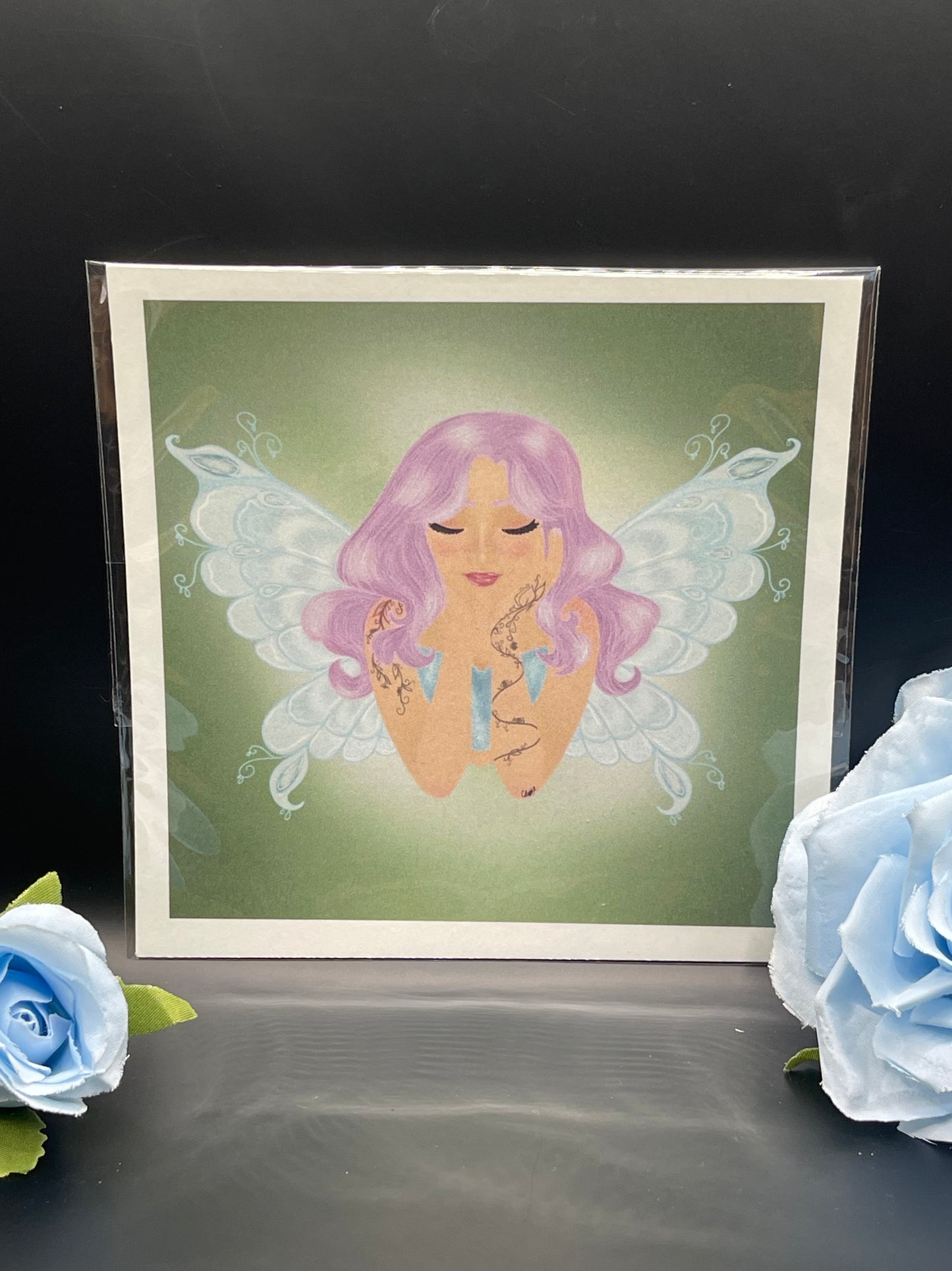 Sleeping fairy print