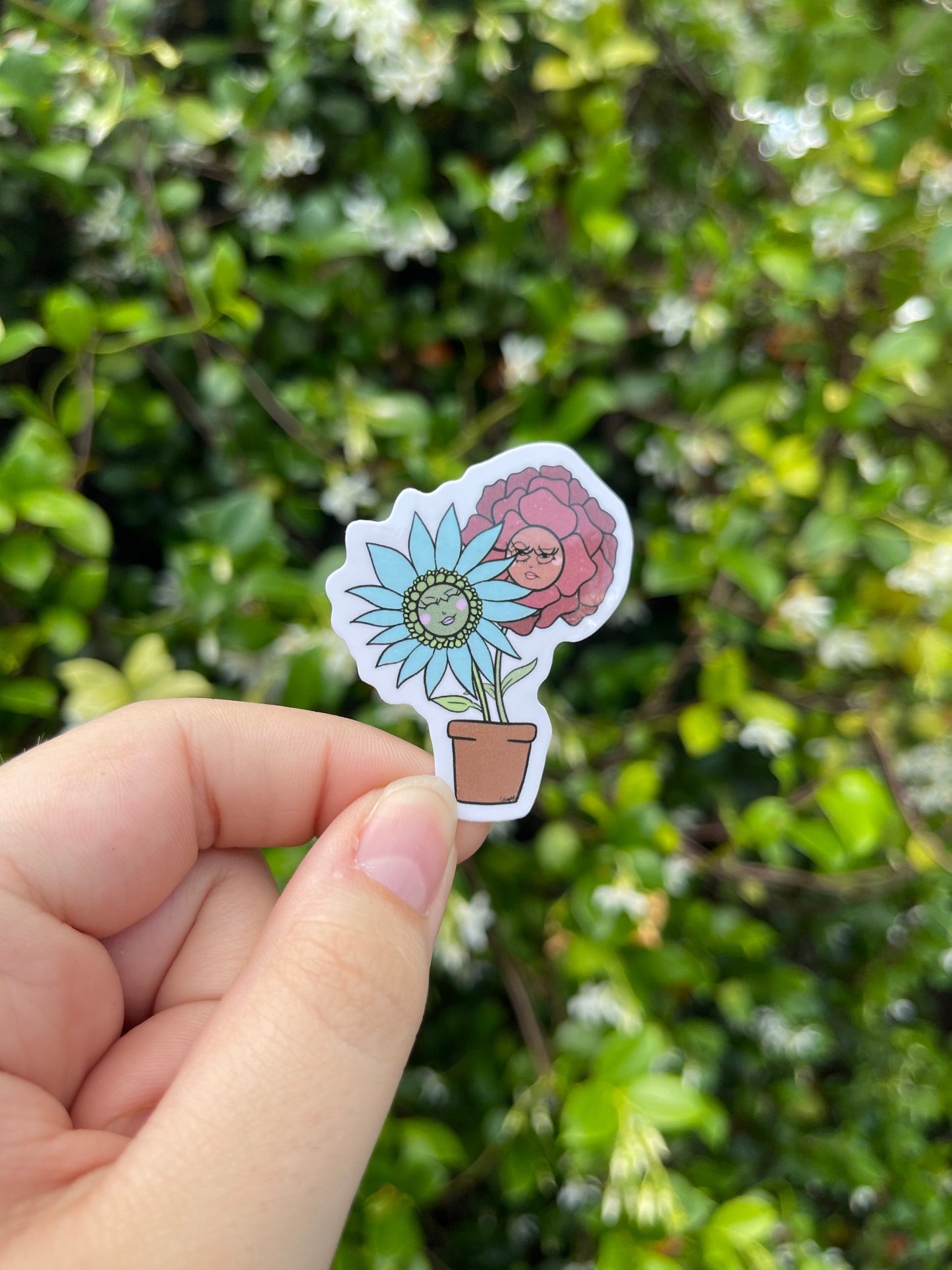 Mini flower sticker
