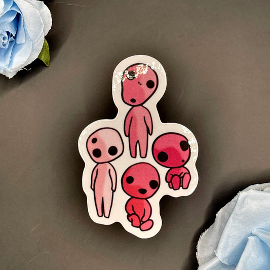 Pink tree spirit sticker