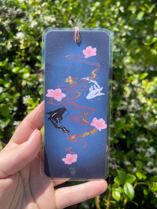 Koi fish bookmark