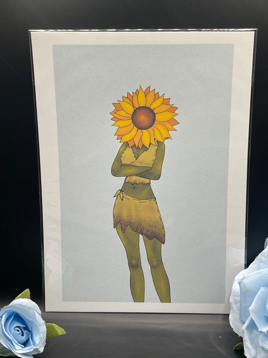 🌻 sunflower girl print