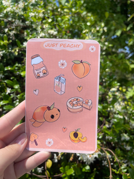 Peaches  sticker sheet
